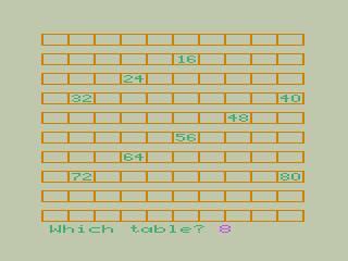 Table Adventures (Dragon 32/64) screenshot: Rainbow End