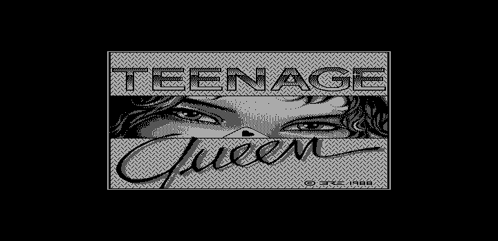 Teenage Queen (DOS) screenshot: Title Screen (Hercules)