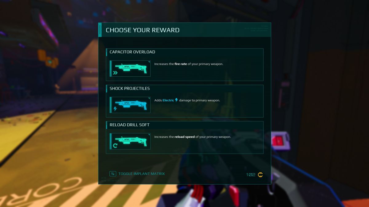 Deadlink (Windows) screenshot: A new reward is offered.