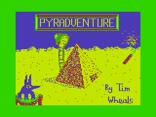 Pyradventure (Dragon 32/64) screenshot: Title Screen