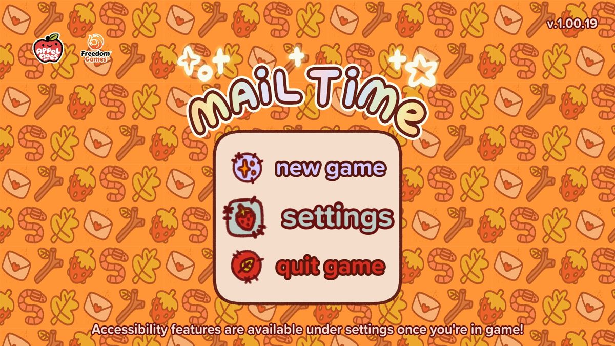 Mail Time (Windows) screenshot: Main menu