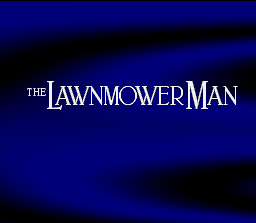 The Lawnmower Man (SNES) screenshot: Title screen.