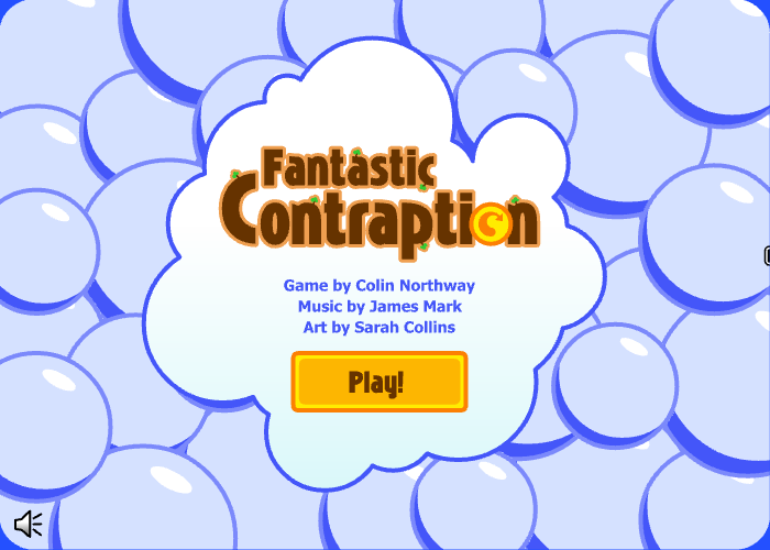Fantastic Contraption (Browser) screenshot: Title screen