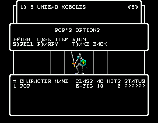 Screenshot of Wizardry: Proving Grounds of the Mad Overlord (MSX