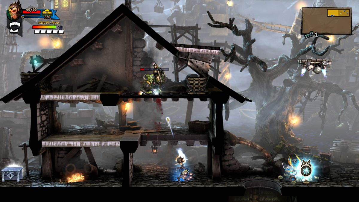 Rogue Stormers (Windows) screenshot: There is a lot of platform based gameplay. (Dutch version)