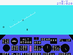 737 Flight Simulator (MSX) screenshot: In Flight.