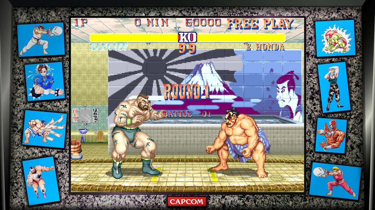 Street Fighter: 30th Anniversary Collection (Windows) screenshot: Street Fighter II': Champion Edition (1992), which started selling patches as separate products.