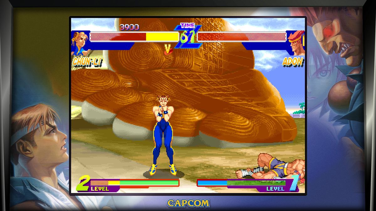 Street Fighter: 30th Anniversary Collection (Windows) screenshot: Street Fighter Alpha: Warriors' Dreams (1995), which broke new ground and realized the narrative power of prequels.