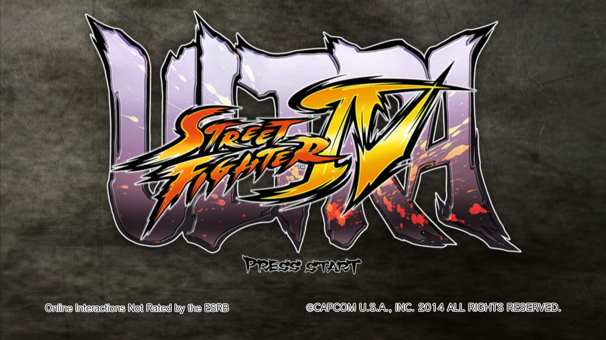 Ultra Street Fighter IV (Windows) screenshot: Splash screen