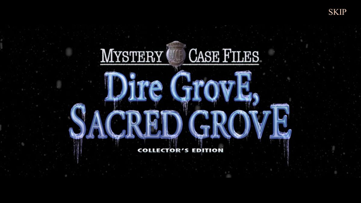 Mystery Case Files: Dire Grove, Sacred Grove (Collector's Edition) (Windows) screenshot: The game's title