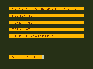 Fun Maths I (Dragon 32/64) screenshot: Maths Maze: Score
