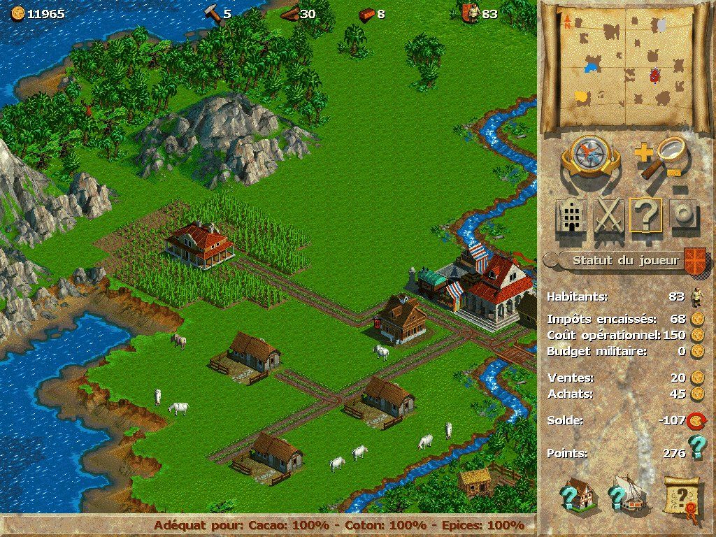 Anno 1602: Creation of a New World (Windows) screenshot: Trade with allies (by ship).