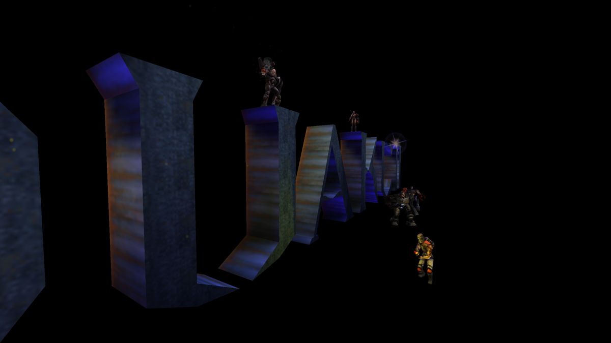 Quake II (Windows) screenshot: Title screen for the Quake II Nintendo 64 version