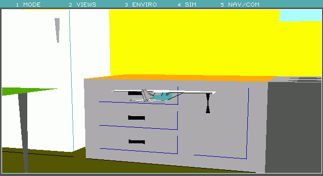 Scenery Collection: Set B (DOS) screenshot: (Hawaii, FS4) Honey, I shrunk the pilot! (EGA)