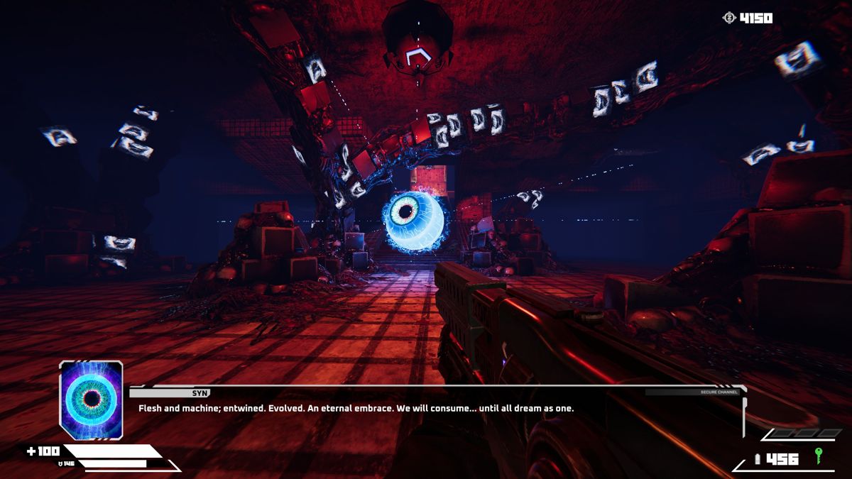 Turbo Overkill (Windows) screenshot: Syn is your antagonist. (v1.0)