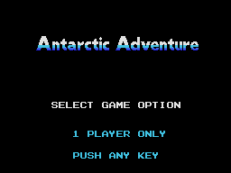 Antarctic Adventure (ColecoVision) screenshot: Konami Title