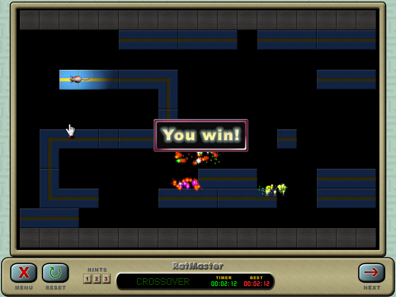 RatMaster (Windows) screenshot: Win!