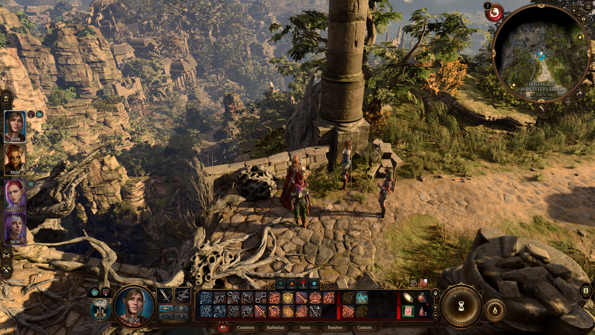 Baldur's Gate III (Windows) screenshot: Question for the technical minded - where does rendering end and skyboxes begin?