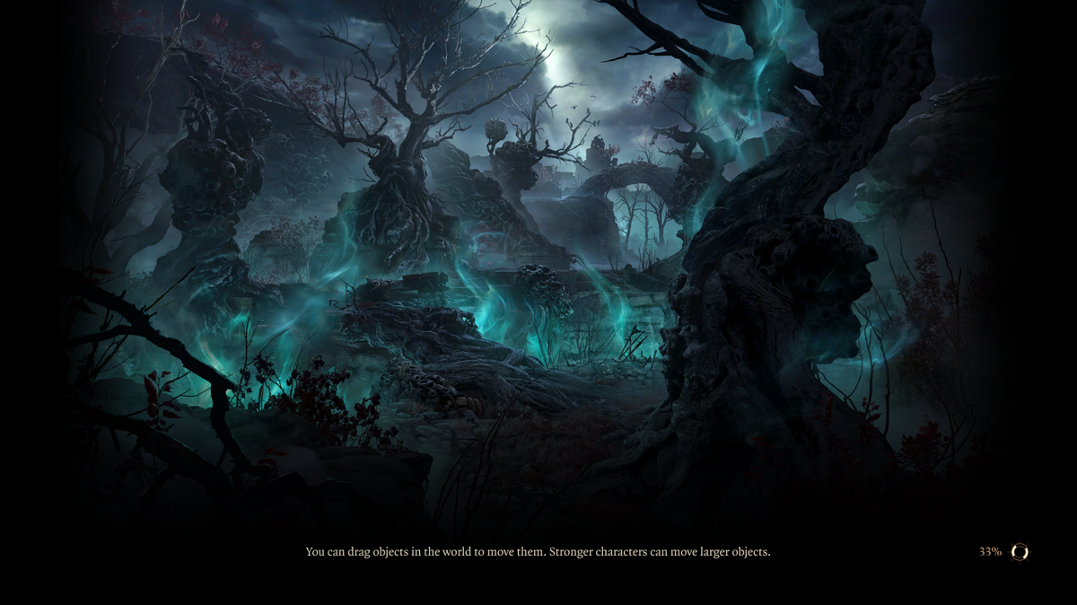 Baldur's Gate III (Windows) screenshot: Loading screens rotate quite the number of tips.