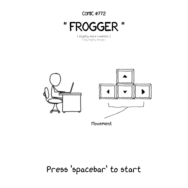 "Frogger" XKCD style (2017) MobyGames