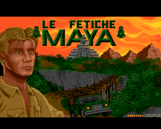 Le Fetiche Maya (Amiga) screenshot: Title screen