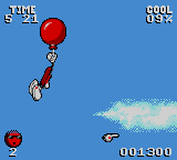 Cool Spot (Game Gear) screenshot: Jump from balloon to balloon