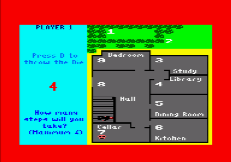 Detective (Amstrad CPC) screenshot: Time to move to another potential scene of the crime