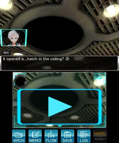 Zero Escape: Volume 2 - Virtue's Last Reward (Nintendo 3DS) screenshot: Dialogue post first escape room