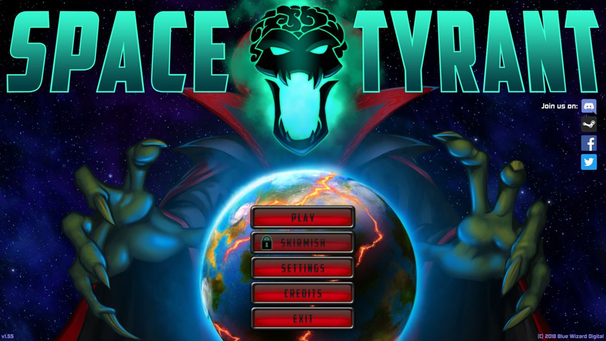 Space Tyrant (Windows) screenshot: Main menu