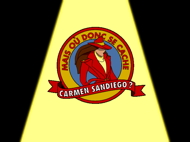 Where in the World Is Carmen Sandiego? (Windows) screenshot: Title screen animation (French version)