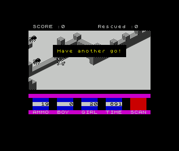 Ant Attack (ZX Spectrum) screenshot: Dead
