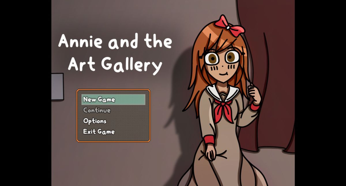 Annie and the Art Gallery (Windows) screenshot: The main menu