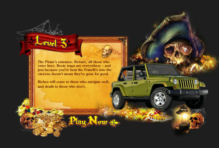 Jeep Presents: The Goonies - Return to Astoria (Browser) screenshot: Level Introduction