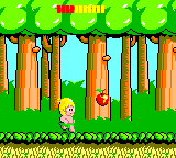 Wonder Boy (Game Gear) screenshot: Get fruit to increase your vitality