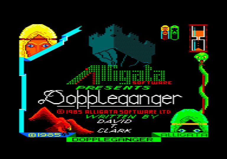 Doppleganger (Amstrad CPC) screenshot: Loading screen