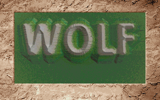 Wolf (DOS) screenshot: Title screen