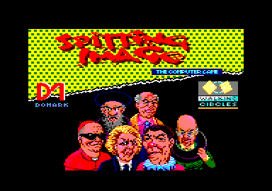 Spitting Image: The Computer Game (Amstrad CPC) screenshot: Title screen