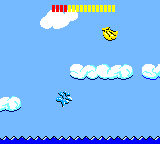 Wonder Boy (Game Gear) screenshot: Tom-Tom decides to take a dip in the ocean