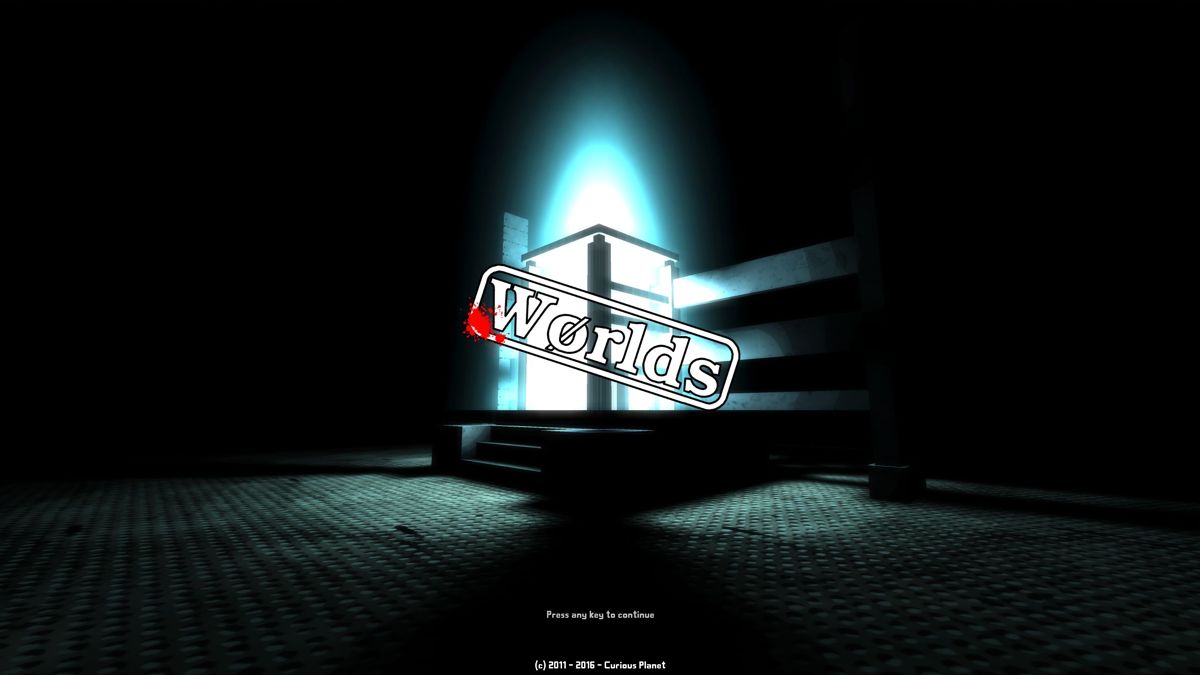 Worlds (Windows) screenshot: The title screen
