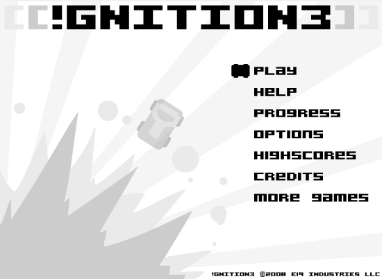 !gnition3 (Browser) screenshot: Title Screen