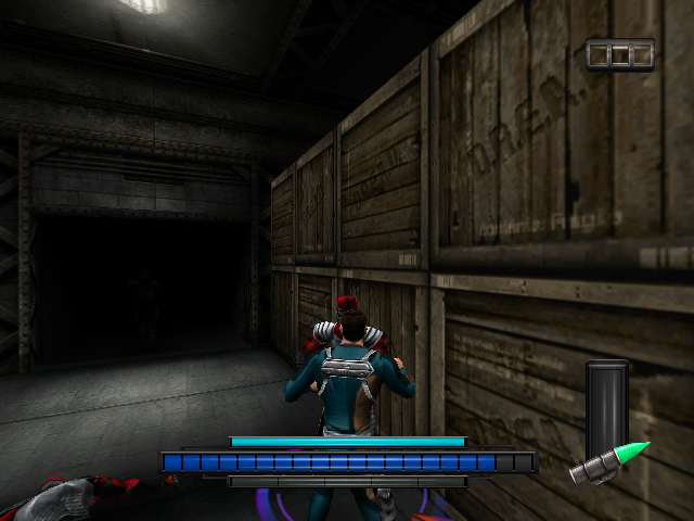 Max Steel: Covert Missions (Dreamcast) screenshot: Fighting against enemies.