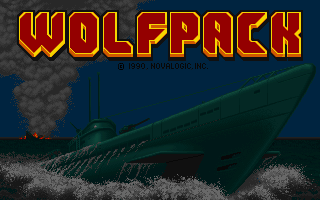 Wolf Pack (DOS) screenshot: Title (VGA)