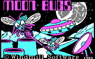 Moon Bugs (PC Booter) screenshot: Title screen