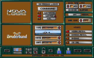Wolf Pack (DOS) screenshot: Mission Construction (VGA)
