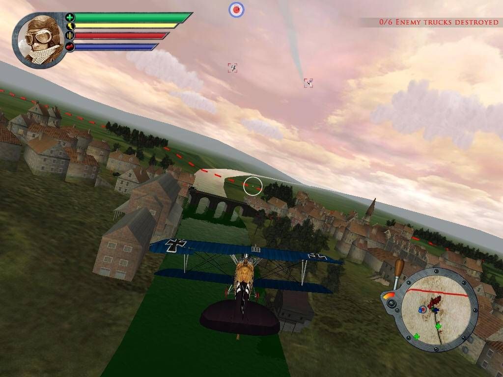 Red Baron: Arcade (Windows) screenshot: We must destroy the convoy