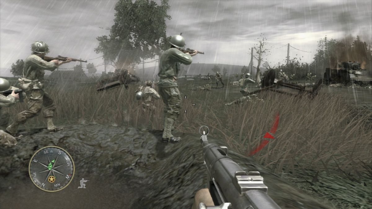 Call of Duty 3 (PlayStation 3) screenshot: It's all up to infantry to decide the outcome of this battle