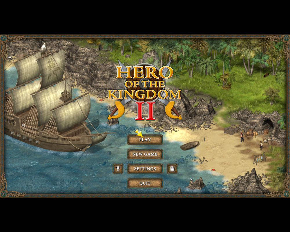 Hero of the Kingdom II (Windows) screenshot: Main Menu
