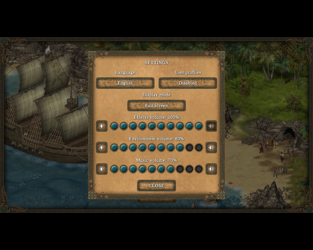 Hero of the Kingdom II (Windows) screenshot: Options