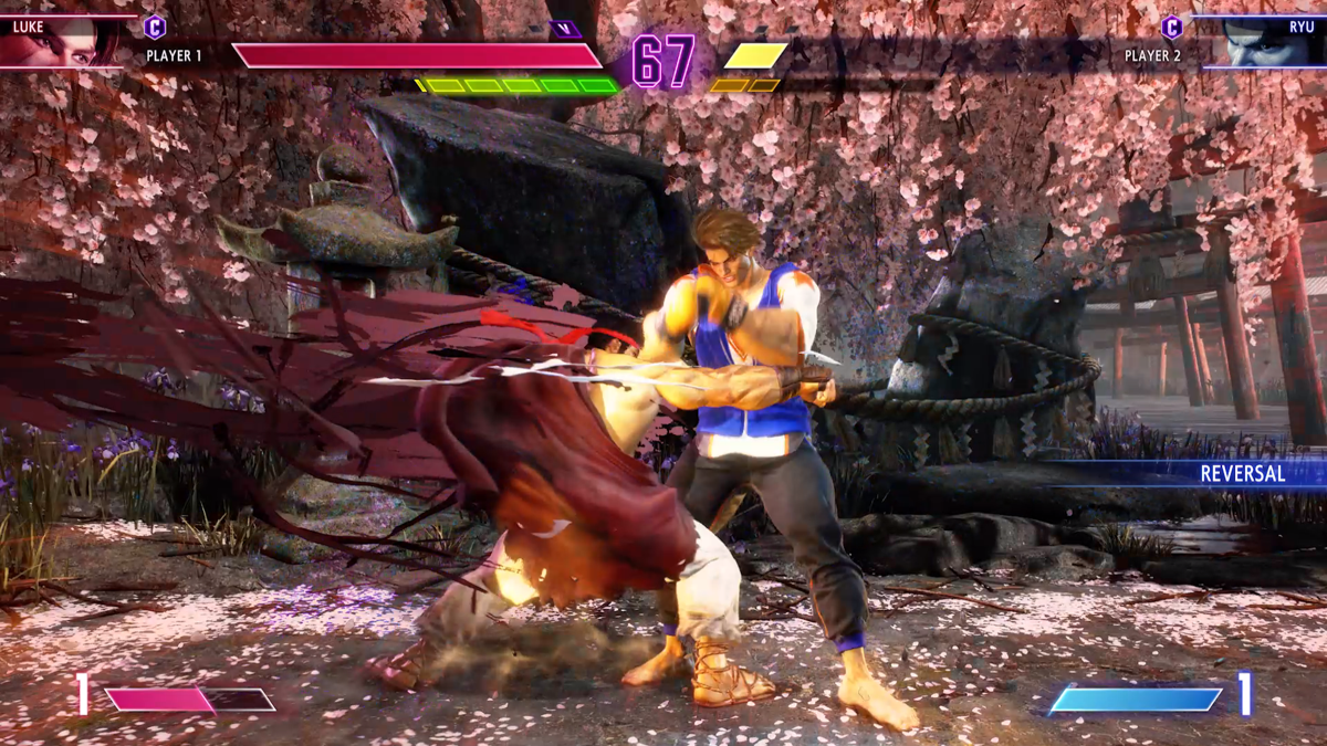 Street Fighter 6 (Windows) screenshot: The game first loads into what appears to be an attract mode...