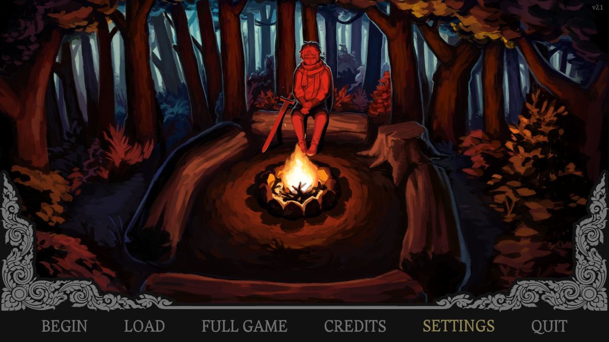 Amarantus (Windows) screenshot: The game's menu